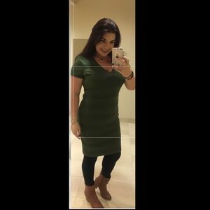 bisou bisou michele bohbot green dress